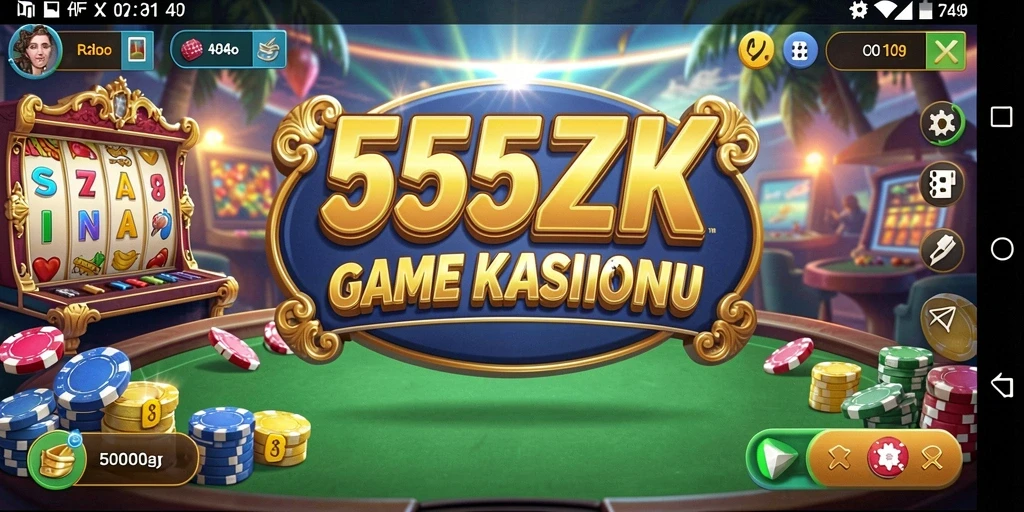 Gameplay seru di 555ZK dengan berbagai permainan Kasino.