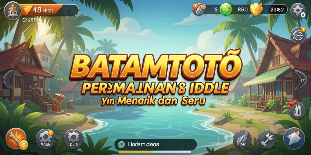 Screenshot gameplay <strong>BATAMTOTO</strong> yang menunjukkan suasana permainan Idle yang seru.