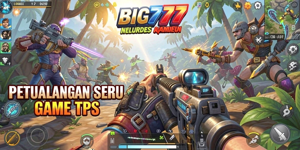 Tampilan gameplay TPS yang mendebarkan dari BIG777.