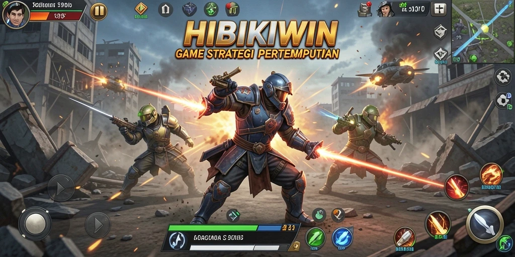Tangkapan layar gameplay HIBIKIWIN yang menarik dan mendebarkan.