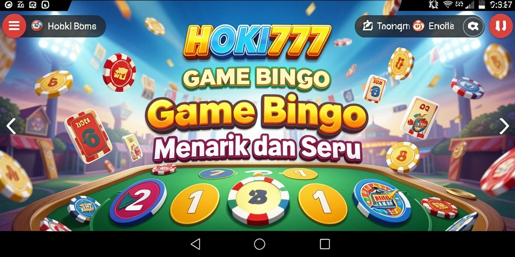Screenshot HOKI777 menampilkan gameplay seru dengan interaksi pemain Bingo.