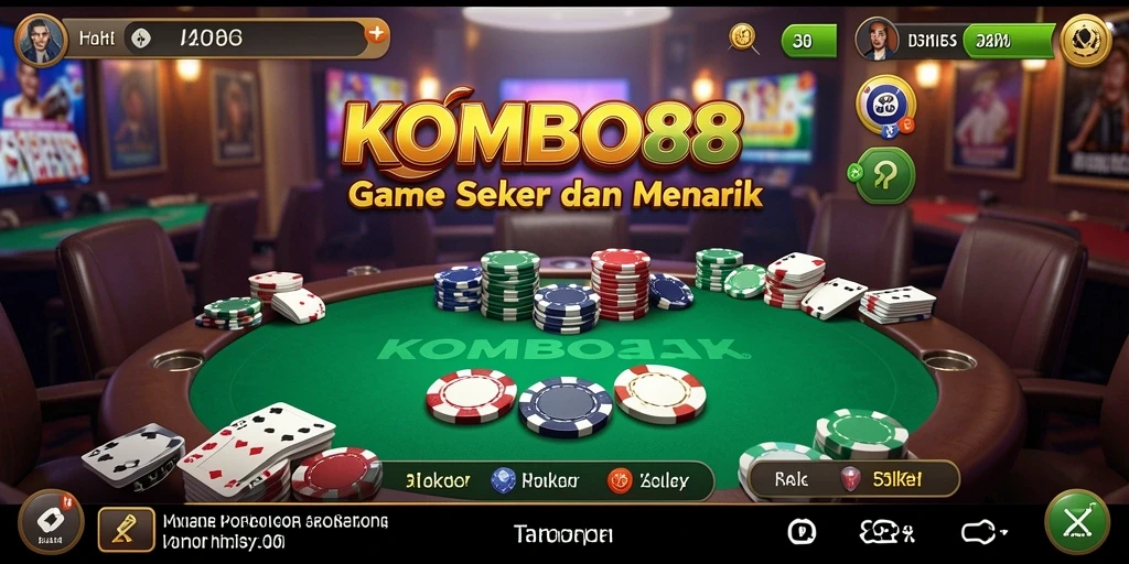 Tampilan gameplay seru dan mendebarkan di KOMBO88.
