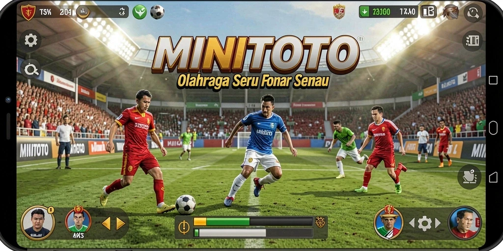 Tampilan gameplay MINITOTO yang seru dan penuh aksi olahraga.
