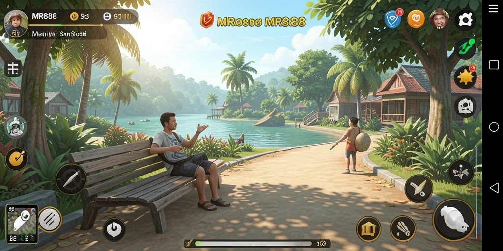 Tampilan screenshot utama MR888 menunjukkan gameplay yang seru dan interaktif.