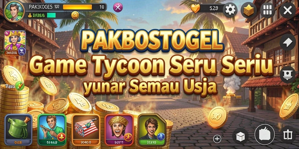 Tampilan gameplay PAKBOSTOGEL yang seru dan interaktif.