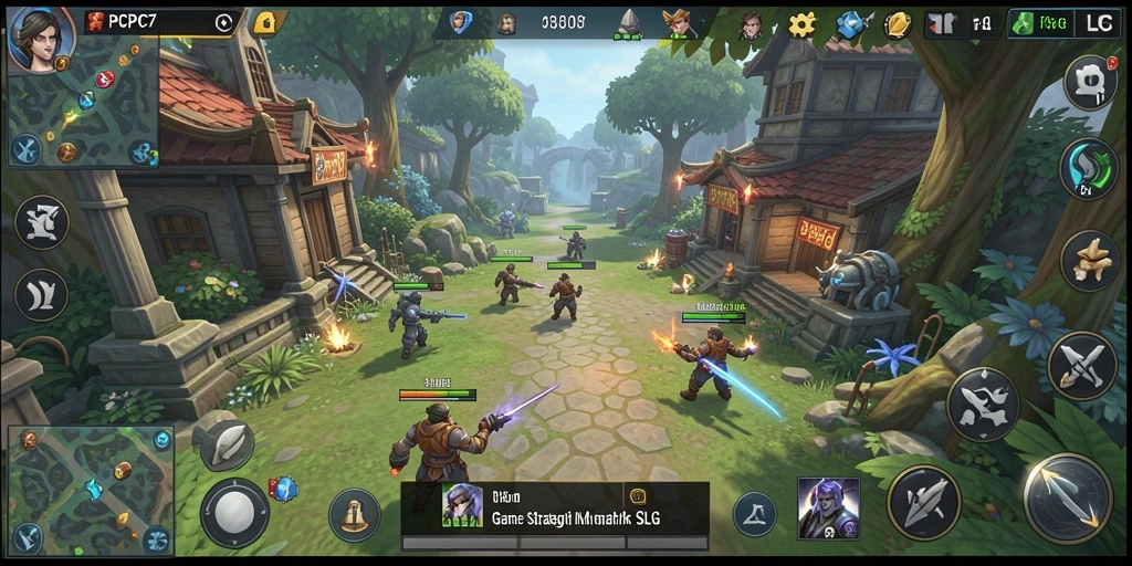 Screenshot gameplay PCPC7 dengan grafis menawan dan strategi mendalam.