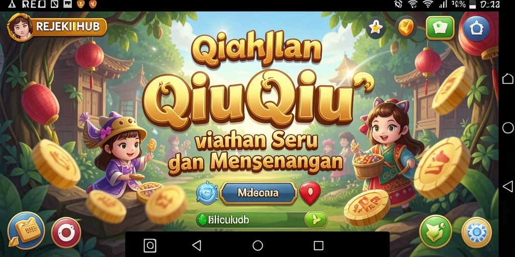 Tampilan gameplay QiuQiu yang seru dan interaktif.