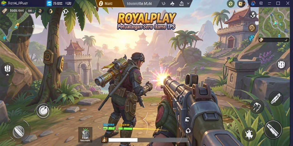 Tampilan gameplay seru dan strategi dalam ROYALPLAY.